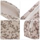 thumbnail image 3 of Ofertas Únicas 1 Pc Bolsa de Maquillaje con Estampado Floral para Vacaciones Beige de Terciopelo, 3 of 6