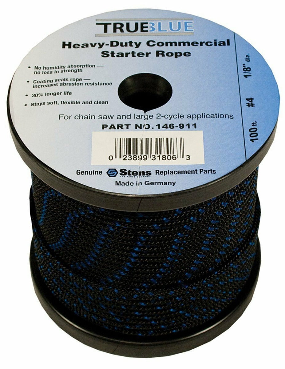 TrueBlue 100' Starter Rope For Diameter 1/8" Length 100'; 146-911 