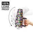 thumbnail image 3 of 40oz Pioneer Flower Floral Print Pattern Insulated Tumbler with Handle, BPA-Free Leak Proof Lid and Straws, Double Wall Vacuum, Hot 12h/Cold 34h, 3 of 6
