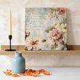 thumbnail image 3 of Ships Next Day Canvas Wall Art 8"x8",Farmhouse Pink Floral Wood Framed Canvas Print Painting,Spring Vintage Botanical Flowers Ready to Hang Small Picture Wall Decor for Home Bathroom Nursery Kitchen, 3 of 9