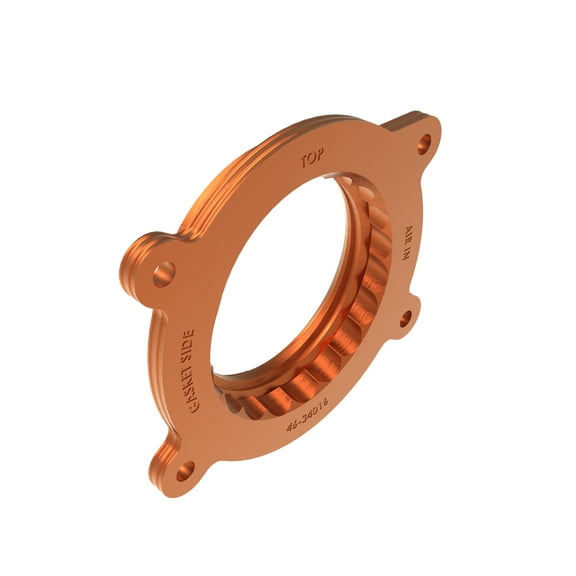 aFe POWER Silver Bullet Throttle Body Spacer, 46-34016, for GM Fits select: 2014-2023 GMC SIERRA, 2014-2023 CHEVROLET SILVERADO