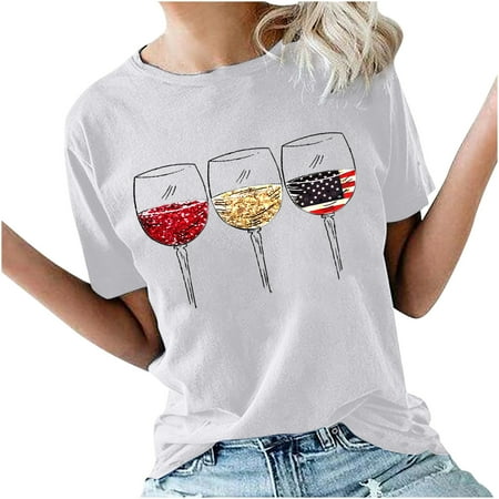 

Tank Top for Women Sexy Tops for Women Trendy Leisure Women Sleeveless Letter Printed Ladies Short Sleeve Crew Neck Blouses Tops T-Shirt Tshirts Shirts for Women Shirts for Women White M