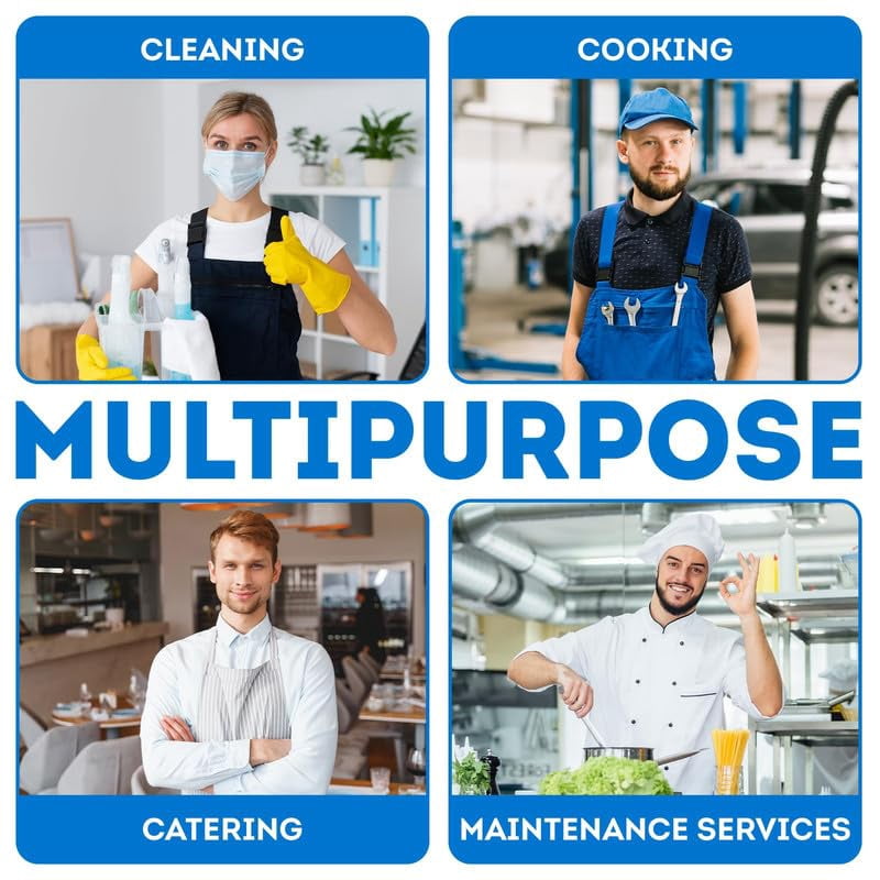 White Disposable Poly Aprons, 1 Mil Low Density PE, 1000 Count, 28 x 46 in