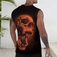 thumbnail image 5 of adaychics Skull Tank Tops for Men Gothic Novelty Graphic Tank Top Sleeveless Workout Shirt for Streetwear Holiday Party, 5 of 6