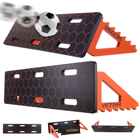 VETRA Adjustable Soccer Rebounder Board with 2 Sandbags