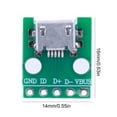 thumbnail image 2 of Adaptadores MICRO USB a DIP FLhrweasw conectores de 5 pines convertidor PCB tipo B Pinboard, 2 of 9