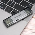thumbnail image 4 of Dual-Head USB External Aluminum Shell Free Data Exchange Memory Card Reader OverCurrent / OverVoltage / ShortCircuit  for / OS X/, 4 of 8