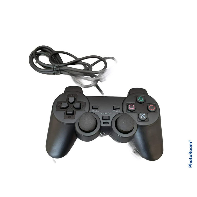  NEXiLUX PS2 Controller Compatible with Sony Playstation 2 & Ps1  / Psone, Black : Videojuegos