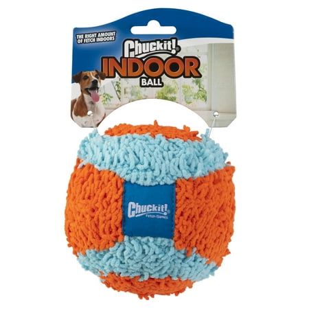 UPC: 0660048001362 | Chuckit! Indoor Plush Ball  Soft Chennel  Dog Toy  Orange  Blue