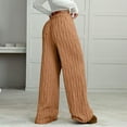 thumbnail image 6 of Sherpa Pajama Pants Women Soft Drawstring Elastic Waist Fluffy Pj Pants Comfy Lounge Fleece Lined Sleepwear Bottoms Ginger S, 6 of 6