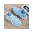 thumbnail image 4 of Frontwalk Ladies Athletic Shoes Lace Up Running Shoe Slip On Sneakers Fitness Workout Breathable Trainers Women Mesh Flats Blue 4.5, 4 of 8