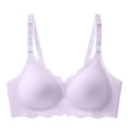 thumbnail image 4 of khonts,Women's Nursing Seamless Support Bras Maternity Wireless Pregnancy Bra Comfort Sleep Bralettes for Breastfeeding Purple L, 4 of 6