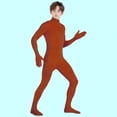 thumbnail image 2 of XXWXYD Combinaison Intégrale pour Enfants à Manches Longues avec Pieds, Col Roulé, Extensible, pour Gymnastique, 2 of 6