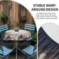 thumbnail image 2 of Black Forest Round Tablecloth for 45-54 Inch Tables,Fitted Table Cover with Elastic Edge,Silhouettes Foggy Grey Pine Tree Cabin Waterproof Outdoor Table Cloth Protector for Patio Garden Dinner Picnic, 2 of 9