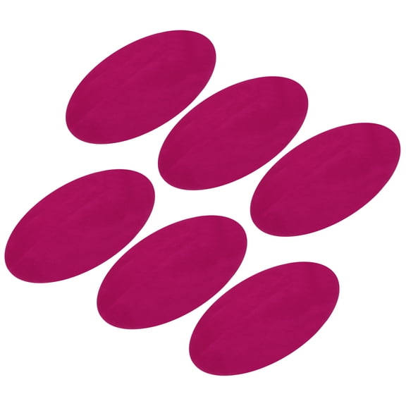 Uxcell Elbow Knee Iron-on Fabric Patches Peach for Clothing Repair Crafts 6 Pcs