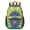 Red and Yellow, variant on Blue and Green Tie Dye Pattern 17" School Backpacks for Teens,Waterproof Oxford Fabric,S-Shape Padded Straps for School,Travel,Hiking,Camping