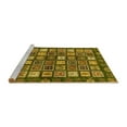 thumbnail image 2 of Ahgly Company Machine Washable Indoor Rectangle Abstract Yellow Modern Area Rugs, 8' x 10', 2 of 4