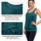 thumbnail image 3 of Camiseta sin mangas de yoga holgada con cuello redondo y espalda cruzada para mujer, 3 of 5