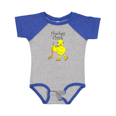 

Inktastic Hockey Chick Text Gift Baby Girl Bodysuit