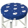 thumbnail image 3 of Lsque Moon Lamb Round Bar chair cushion covers Velvet Fabric Premium Comfort Protects from Scratches and Stains for 14-17 Inch Chair- 13 inch, 3 of 7
