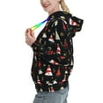thumbnail image 2 of Picia Christmas Tree and Gold Socks Pattern Casual Women's Hoodie, Hooded Sweatshirt with Kangaroo Pocket, Comfortable Pullover with Eye-catching Drawstrings-XX-Large, 2 of 7