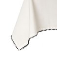 thumbnail image 4 of Thyme & Table Rectangle Tablecloth 102", Pom White, 4 of 5