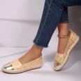 thumbnail image 5 of Rexoro Women Loafers Flats Cap Toe Woven Trim Comfort Slip On Women Shoes, 5 of 10