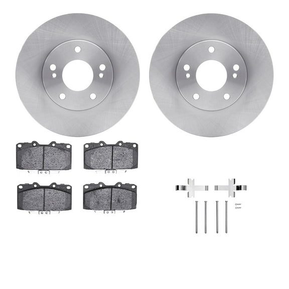Dynamic Friction Company Front Brake Rotors with 5000 Advanced Brake Pads includes Hardware 6512-67139