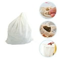 thumbnail image 3 of PTOOTP White Drawstring Fruit Bag with Filtering Mesh Cloth, Reusable Produce Storage, 1 Piece, 3 of 8