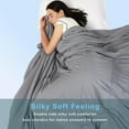 thumbnail image 4 of ACCURATEX Queen Cooling Comforter for Hot Sleepers ,Summer Lightweight Blanket, Q-Max >0.45 , Grey, 4 of 8