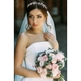 thumbnail image 4 of Bridal Crystal Headbands Wedding Headpieces For Women and Girls Flower Design Wedding Headbands For Prom, Parties (Silver), 4 of 4