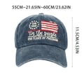 thumbnail image 3 of Men Hat Classic Embroidered Anniversary Baseball Cap Adjustable Snapback Hat for Men and Women, 3 of 6