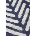 thumbnail image 5 of FH Home Outdoor Rug - Waterproof, Fade Resistant, Reversible - Premium Recycled Plastic - Herringbone - Large Patio, Deck, Sunroom, RV, Camping - Fresno - Navy - 9 x 12 ft Foldable, 5 of 9