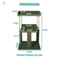 thumbnail image 3 of Lulu 2-Tier Cat Tree Tower for Indoor Cats – Large Cat Tower & Cat Condo for Large Cats | Cat Tree House:Green, 3 of 9