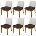 thumbnail image 2 of Logiee Tartan Plaid Print Square Chair Seat Covers, Stretch Chair Seat Covers,Seat Chair Slipcover, Non-Slip Chair Slipcover,Furniture Protector for Indoor and Outdoor-Six Piece, 2 of 7