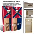 thumbnail image 4 of Skip's Garage Mississippi State Flag 2.0 Solid Wood Cornhole Board Set, 4 of 6