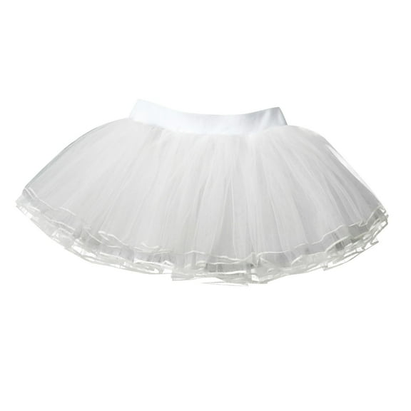 yillto Girls Leotards Skirts Elastic Waist Mesh Short Skirts Mesh Dance Skirt Clothes for 6-17 Years