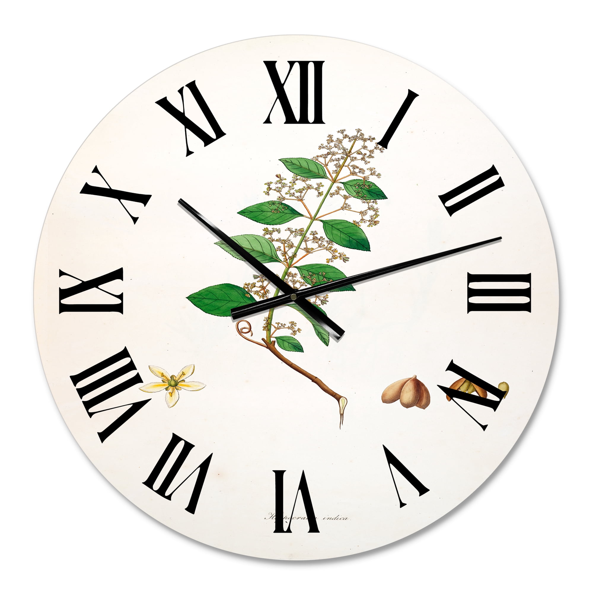 Designart 1 in Quartz Farmhouse Wall Clock