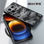 IBMRS [Precise Cutouts for Camera Lens] vivo iqoo 12 Case, Shockproof Phone Cover (Camo Black)