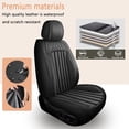 thumbnail image 5 of HQBQBUG Car Seat Covers Full Set Fit for Nissan Rogue Sport 2017-2022 5 Seat Luxury Automative Interior Accessories,Waterproof Leather Car Seat Protector Black,FullSet(5Seat), 5 of 9