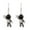 B, variant on Stylish And Cute Astronaut Pendant Earrings Popular Alloy Creative Astronaut Earrings Unique Cute White Acrylic Cartoon Astro Space Star Planet Dangle Drop Spaceman Earrings