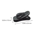 thumbnail image 2 of MERRYHAPY 100Ud Clips Giratorios Para Auriculares Con Material Resistente Y Uso Práctico Color Negro, 2 of 5