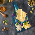 thumbnail image 5 of 30th Birthday Cutting Board, Colorful Flying Balloons and Curly Ribbons on the Starry Background Print, Tempered Glass Cutting and Serving Board, Wine Bottle Shape, Multicolor, by Ambesonne, 5 of 5