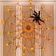 thumbnail image 5 of Halloween 96 luces LED moradas de telaraña con araña, 8 modos iluminan las decoraciones de Halloween de telaraña para interior, exterior, jardín, patio, hogar, patio (morado) Adepaton XMWJ131-1, 5 of 8