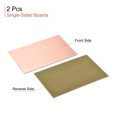 thumbnail image 2 of Uxcell 150mm x 100mm x 2mm FR4 Single-Sided PCB Copper Clad Board, 2 Count, 2 of 5