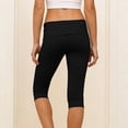 thumbnail image 5 of Khunlpohl Leggings Cotton Capris Pants for Women Yoga Workout Lounge Sports Bottoms Plain Gym Exercis Lightweight Capri Pant, 5 of 7