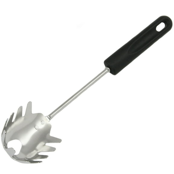 Chef Craft Basic Stainless Steel Spaghetti/Pasta Fork, 12.5 inch, Black