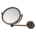 thumbnail image 2 of Allied Brass WM-5/5X 8 Inch Wall Mounted 5X Magnification Make-Up Mirror, Antique Brass, 2 of 2