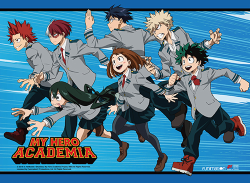 Wall Scroll - My Hero Academia - Hero Class Rush Wall Art Licensed ...