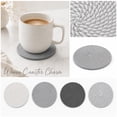 thumbnail image 4 of Anmrize 4Pcs Heat Resistant Cup Pad, Rustic Table Accessory, Solid Braided Coaster, Natural Fiber Cup Mat, Plain Woven Drink Coaster, Solid Natural Woven Round Coaster, Farmhouse Drink Pad, C, 4 of 4